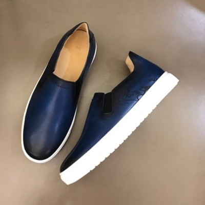 벨루티 남성  클래식 블루 슬립온 - Mens Blue Slip-ons - ber0099x