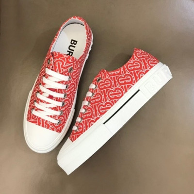 버버리 남성 빈티지 레드 스니커즈 - Mens Red Sneakers - bur04407x