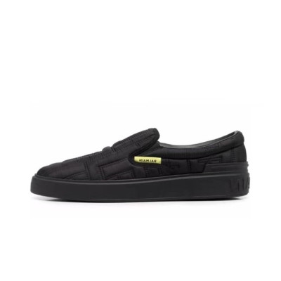 발망 남성 트렌디 블랙 슬립온 -  Mens Black Slip-ons - bal0161x