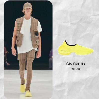 지방시 남/녀 TK-360 옐로우 스니커즈 - Unisex Yellow Sneakers - giv0735x