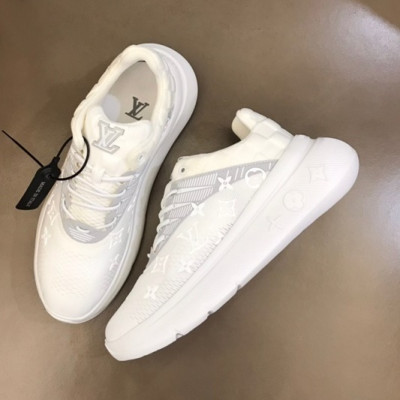 루이비통 남성 클래식 화이트 스니커즈 - Mens White Sneakers - lou04949x