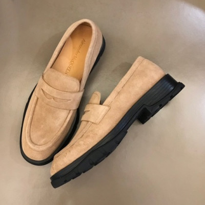 알렌산더 맥퀸 남성 카멜 로퍼 - Mens Camel Loafer - alx0199x