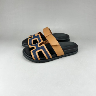 에르메스 남/녀 네이비 슬리퍼 - Unisex Navy Slippers - her0803x