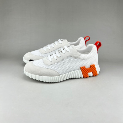 에르메스 남성 클래식 화이트 스니커즈 - Mens White Sneakers - her0815x