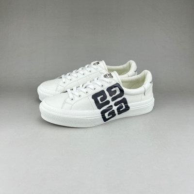 지방시 남/녀 클래식 화이트 스니커즈 - Unisex White Sneakers - giv0761x