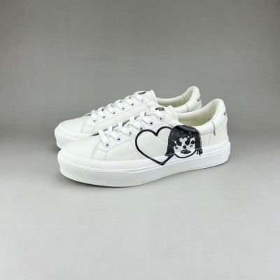 지방시 남/녀 클래식 화이트 스니커즈 - Unisex White Sneakers - giv0764x