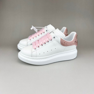 알렉산더맥퀸 남/녀 핑크탭 스니커즈 - Unisex Pink Sneakers - alx0111x