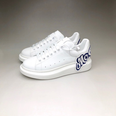 알렉산더맥퀸 남/녀 화이트탭 스니커즈 - Unisex White Sneakers - alx0124x