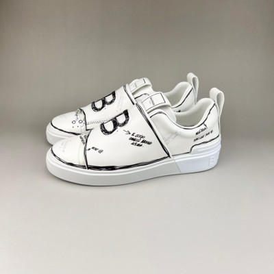 발망 남성 트렌디 화이트 스니커즈 - Mens White Sneakers - bam0174x