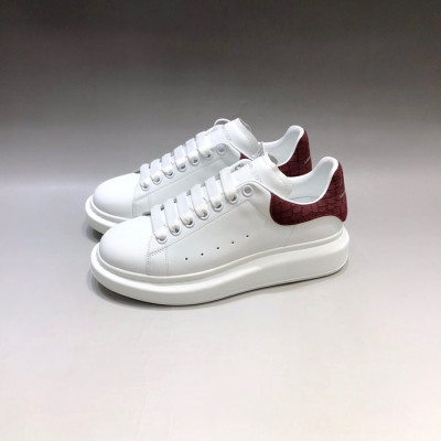 알렉산더맥퀸 남/녀 버건디탭 스니커즈 - Unisex  Burgundy Sneakers - alx0144x