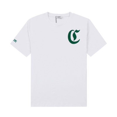 셀린느 남성 크루넥 화이트 반팔티 - Celine Mens White Tshirts - cel437x