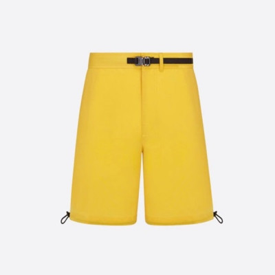 디올 남성 캐쥬얼 옐로우 반바지 - Mens Yellow Half-pants - dio01972x