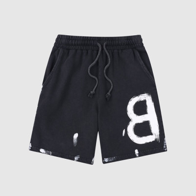 발렌시아가 남성 캐쥬얼 블랙 반바지 - Mens Black Half-pants - bal01625x