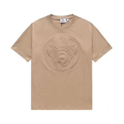 버버리 남성 카멜 크루넥 반팔티 - Mens Camel Tshirts - Bur04469x