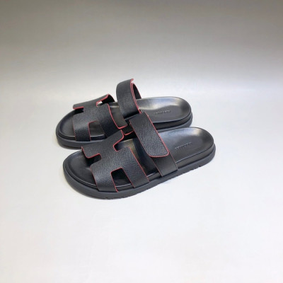 에르메스 남/녀 트렌디 블랙 슬리퍼 - Unisex Black Slippers - her0867x