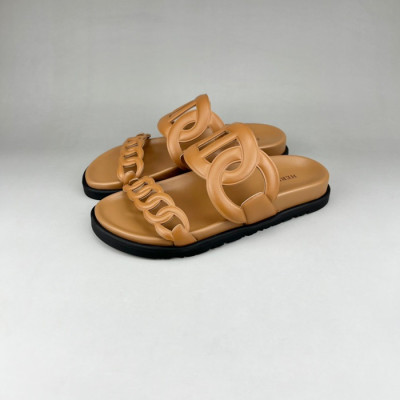 에르메스 남/녀 트렌디 카멜 슬리퍼 - Unisex Camel Slippers - her0883x