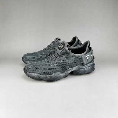 필립플레인 남성 캐쥬얼 그레이 운동화 - Mens Gray Shoes - phi0159x