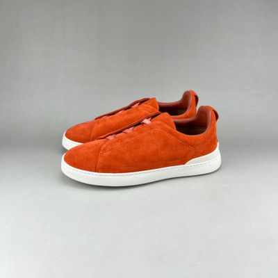 제냐 남성 이니셜 오렌지 스니커즈 - Mens Orange Sneakers - zeg0388x