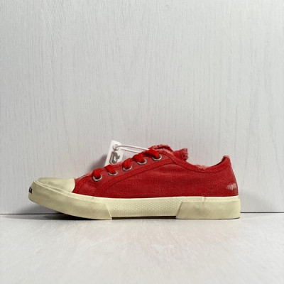 발렌시아가 남/녀 클래식 레드 스니커즈 - Unisex Red Sneakers - bal01662x