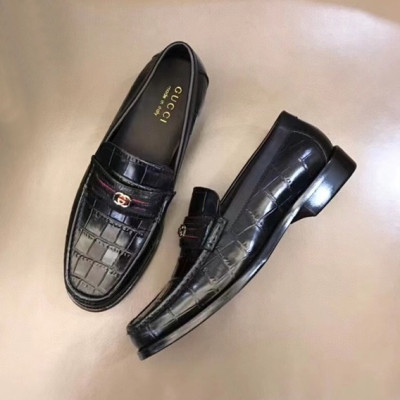 구찌 남성 로고 블랙 로퍼 - Mens Black Loafer - guc05091x