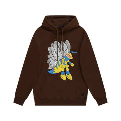 루이비통 남자 베이직 브라운 후드티 - Unisex Brown Hoodie - lou05179x