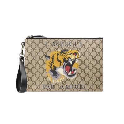 구찌 남/녀 GG 브라운 클러치 - Gucci Unisex Brown Clutch - guc05114x