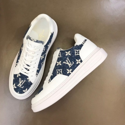 루이비통 남성 Beverly Hills 블루 스니커즈 - Mens Blue Sneakers - lou05205x