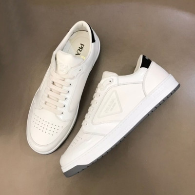 프라다 남성 클래식 화이트 스니커즈 - Mens White Sneakers - pra02809x