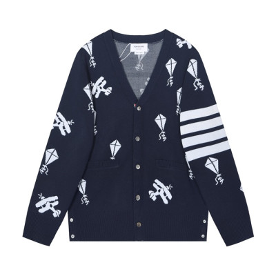 톰브라운 남성 브이넥 네이비 가디건 - Mens Navy Cardigan - thom0605x