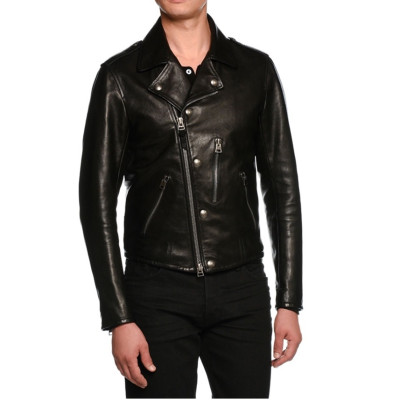 톰포드 남성 블랙 가죽 자켓 - Tomford Mens Black Jackets - tof0027x