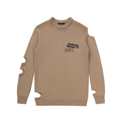 구찌 남성 카멜 크루넥 니트 - Gucci Mens Camel Knits - guc05188x