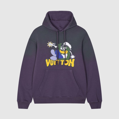 루이비통 남/녀 베이직 퍼플 후드티 - Louis vuitton Unisex Purple Hoodie - lou05264x