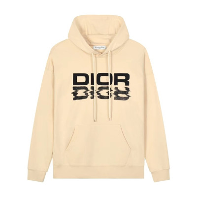 디올 남자 베이직 아이보리 후드티 - Dior Mens Ivory Hoodie - dio02147x