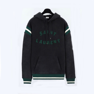 입생로랑 남성 캐쥬얼 블랙 후드티 - Saint laurent Mens Black Hoodie - ysl0140x