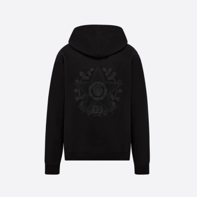 디올 남자 캐쥬얼 블랙 후드티 - Dior Mens Black Hoodie - dio02167x