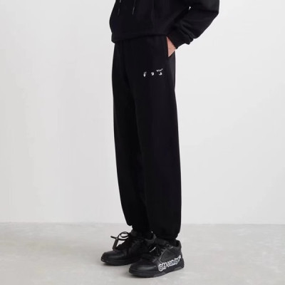 오프화이트 남성 캐쥬얼 블랙 팬츠 - Off-white Mens Black Pants - off0861x