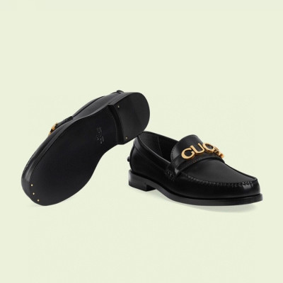 구찌 남성 이니셜 블랙 로퍼 - Gucci Mens Black Loafer - guc05284x