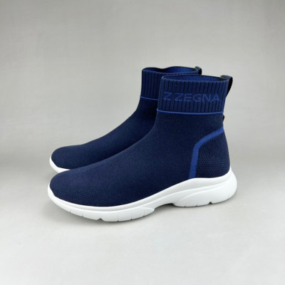 에르메네질도 제냐 남성 네이비 스니커즈 - Ermenegildo Zegna Mens Navy Sneakers - zeg0414x