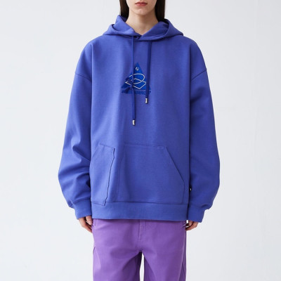 아더에러 남/녀 클래식 퍼플 후드티 - ADER Unisex Purple Hoodie - ade0117x