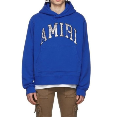 아미리 남성 블루 후드티 - Amiri Mens Blue Hoodie - amr0390x