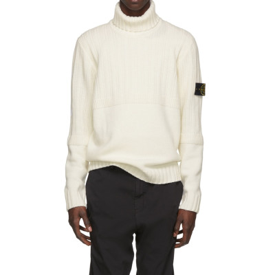 스톤아일랜드 남성 화이트 터틀넥 니트 - Stone Island Mens White Knits - sto0520x