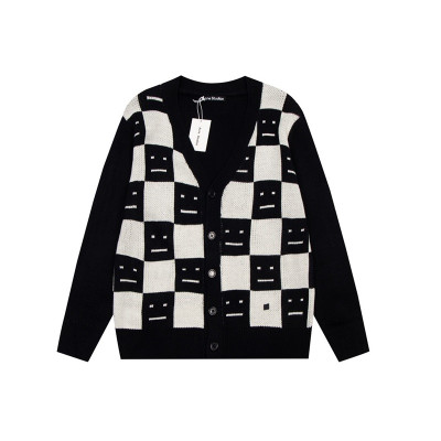 아크네 남/녀 블랙 브이넥 가디건 - Acne Unisex Black Cardigan - ace0166x