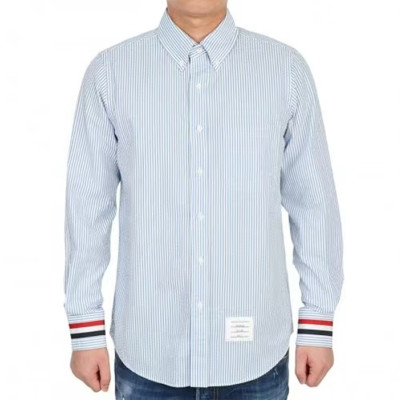 톰브라운 남성 블루 셔츠 - Thom Browne Mens Blue Tshirts - tom0669x