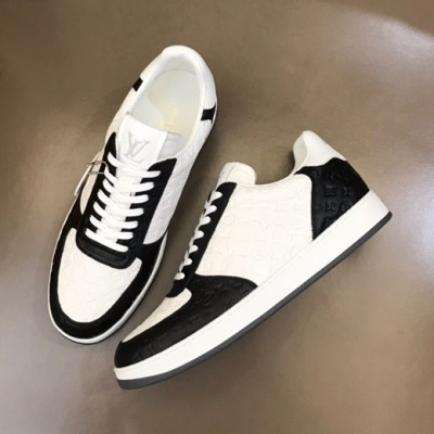 루이비통 남성 블랙 스니커즈 - Louis vuitton Mens Black Sneakers - lv0032x