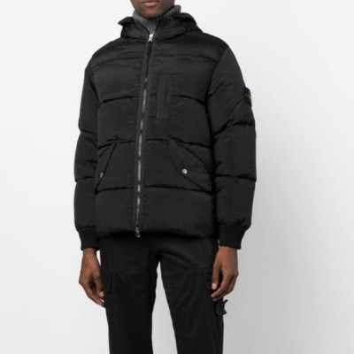 스톤아일랜드 남성 블랙 구스다운 패딩 - Stone Island Mens Black Padding - sto0523x