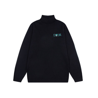 디올 남성 블랙 터틀넥 스웨터 - Dior Mens Black Sweaters - di03x