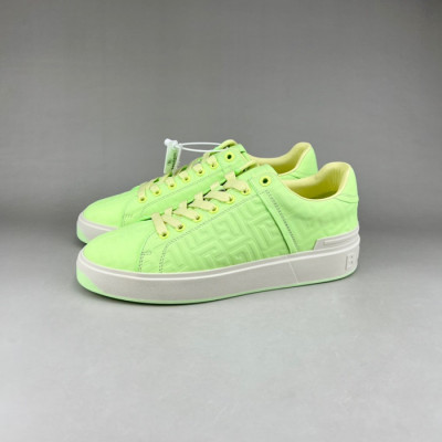 발망 남성 트렌디 그린 스니커즈 - Balmain Mens Green Sneakers - bam0188x