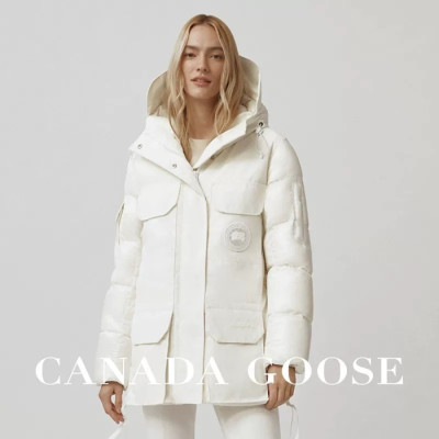 캐나다구스 남/녀 화이트 덕다운 자켓 - Canada goose Unisex White Jackets - can405x