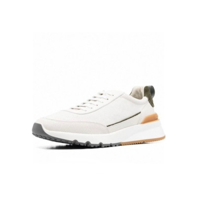 브루넬로쿠치넬리 남성 베이지 스니커즈 - Brunello Cucinelli Mens Beige Sneakers - bru14x