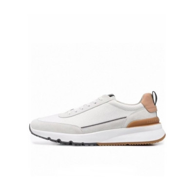 브루넬로쿠치넬리 남성 베이지 스니커즈 - Brunello Cucinelli Mens Beige Sneakers - bru16x